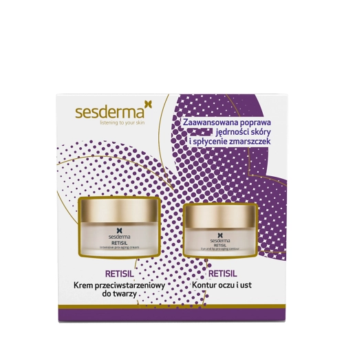 Sesderma - Retisil Set - Set de Produse Anti-îmbătrânire - Cremă pentru Față + Cremă pentru Conturul Ochilor - 50ml + 30ml