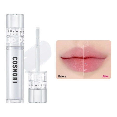 Cosnori – Water-Full Lip Plumper Basic – Luciu de buze cu efect de volum – 01 Clear – 3,5 g