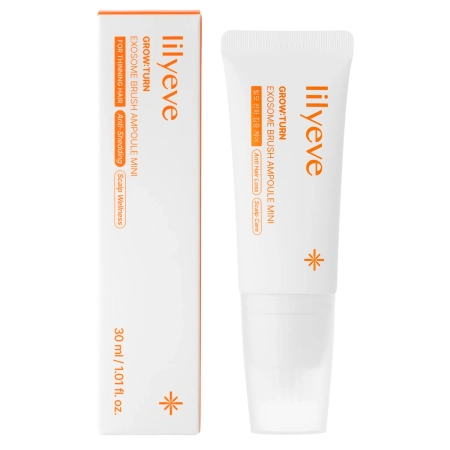 lilyeve - Grow:Turn Exosome Brush Ampoule - Fiolă pentru întărirea părului și a scalpului - Mini - 30 ml