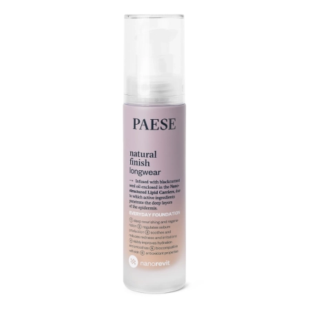 Paese - Nanorevit Natural Finish Longwear Everyday Foundation - Fond de ten de lungă durată cu un finisaj natural - 03 Sand - 35ml