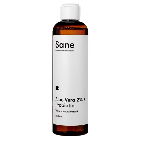Sane - Aloe Vera 2% + Probiotic Calming Face Toner - Toner calmant pentru față cu aloe - 250 ml