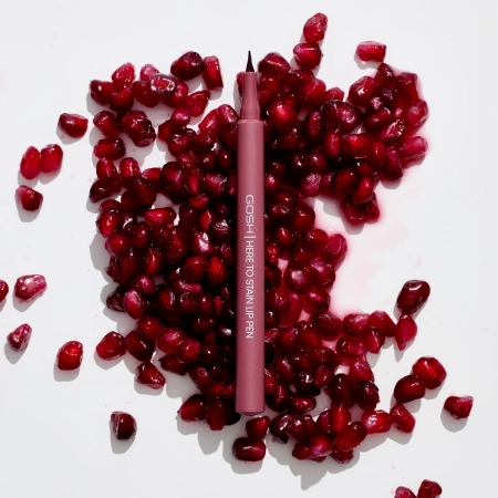 GOSH - Here To Stain Lip Pen - Creion de buze de lungă durată tip marker - 008 Ruby Stain - 1ml