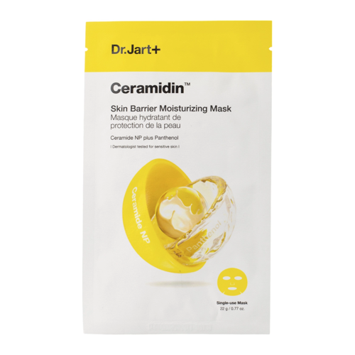 Dr.Jart+ - Ceramidin Skin Barrier Moisturizing Mask - 22g Mască hidratantă într-un tampon de față