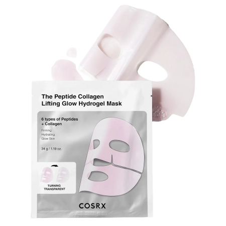 COSRX - Peptide Collagen Glow Hydrogel Mask - Mască Hidrogel cu Peptide și Colagen - 34 g