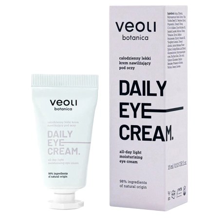 Veoli Botanica - Daily Eye Cream - Cremă ușoară pentru conturul ochilor pentru întreaga zi - 15 ml