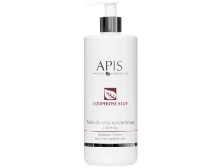 Apis – Professional – Couperose-Stop – Toner cu cireșe Barbados pentru piele cu cuperoză – 500ml