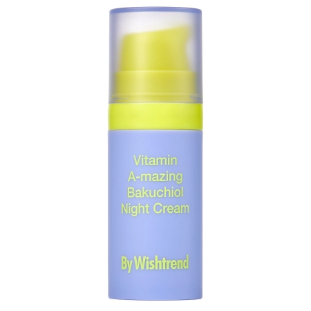 By Wishtrend - Vitamin A-mazing Bakuchiol Night Cream Mini - Cremă de noapte pentru față cu vitamina A și bakuchiol - 10 g