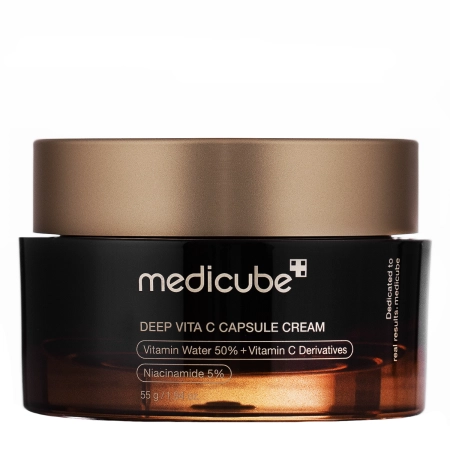 Medicube - Deep Vita C Capsule Cream - Cremă de față pentru iluminare și fermitate - 55g
