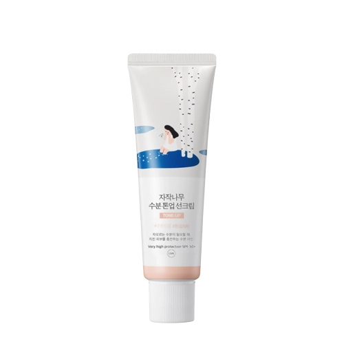 Round Lab - Birch Moisture Tone-Up Sunscreen – Cremă de protecție solară cu efect de uniformizare a nuanței – 50 ml
