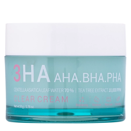 Esfolio - 3HA Clear Cream - Cremă de față cu acizi - 50ml