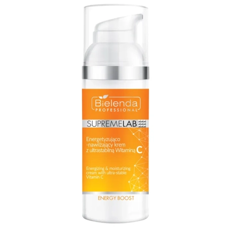 Bielenda Professional - Supremelab - Energy Boost - Energizing & Moisturizing Cream with Ultra-Stable Vitamin C - Cremă energizantă și hidratantă cu vitamina C ultra-stabilă - 50ml
