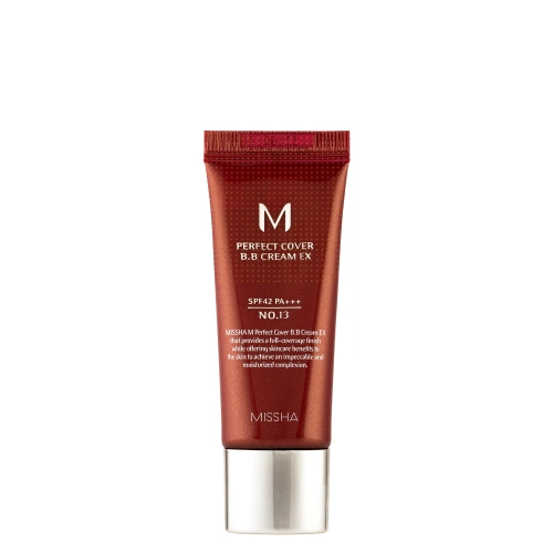 Missha - M Perfect Cover BB Cream SPF42/PA++ - Cremă BB cu acoperire uniformă - No.13 Bright Beige - 20ml