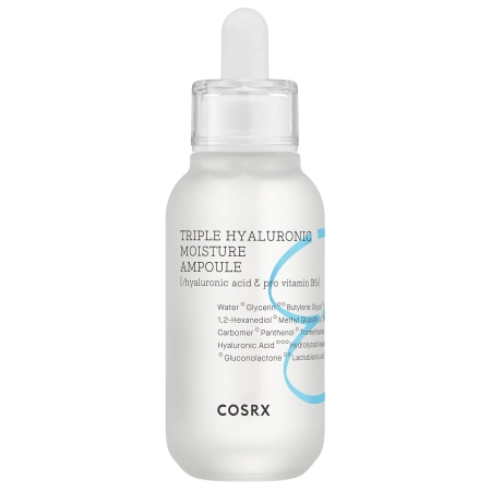 COSRX - Hydrium Triple Hyaluronic Ampoule - Fiolă facială hidratantă cu acid hialuronic - 40ml