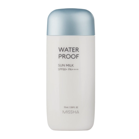 Missha - All-Around Safe Block Waterproof Sun Milk SPF50+/PA++++ - Cremă de față rezistentă la apă - 70ml