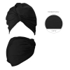 Anwen - Wrap It Up - Turban din bumbac pentru păr - negru