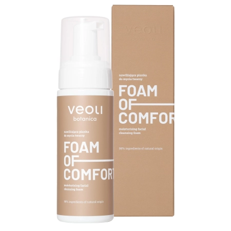 Veoli Botanica – Foam Of Comfort – Spumă de curățare hidratantă pentru față – 150 ml