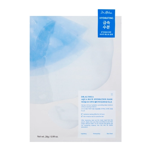 Dr. Althea – Aqua Blue Hydration Mask – Mască hidratantă tip șervețel – 28 g