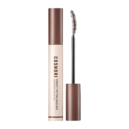 Cosnori - Perfect Setting Mascara Waterproof Long & Curl - Mascara rezistentă la apă pentru alungire și volum - 02 Cozy Brown - 7ml
