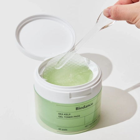 Biodance - Sea Kelp Gel Toner Pad - Dischete calmante pentru față - 60 buc.