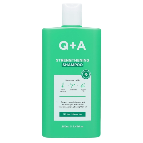 Q+A - Strengthening Shampoo - Șampon Fortifiant pentru Păr cu Ceramide și Keratină Vegetală - 250 ml