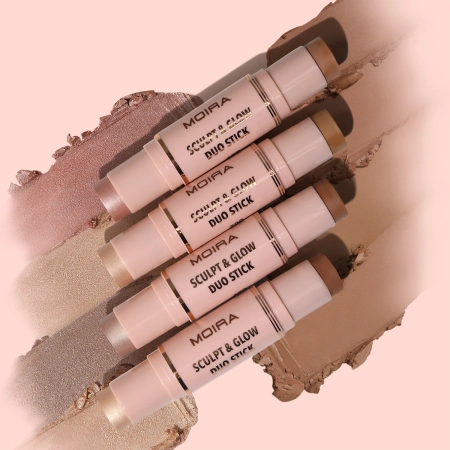 Moira - Sculpt & Glow Duo Stick - Stick de conturare - 400 Glowing Up! - 6 g + 5,2 g