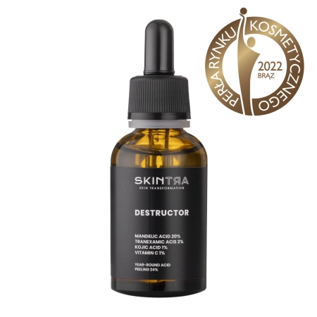SkinTra - Destructor - Peeling Chimic 24% pentru Îngrijire pe Tot Parcursul Anului - 30ml