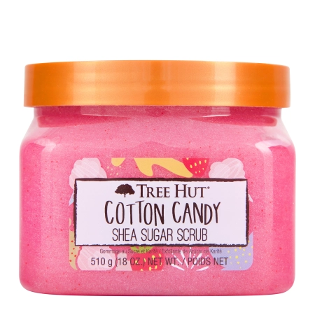 Tree Hut - Shea Sugar Scrub Cotton Candy - Exfoliant de corp cu zahăr - Cotton Candy - 510g