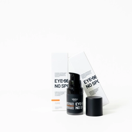 Veoli Botanica – Eye See No Spots – Ser iluminator și hidratant pentru cearcăne cu peptidă cu efect de depigmentare – 15ml