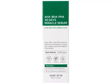 Some By Mi - AHA BHA PHA PHA 30 Days Miracle Serum - Ser cu acizi AHA, BHA, PHA - 50ml