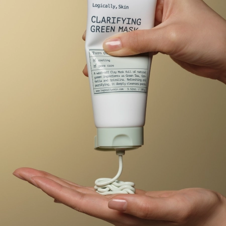 Logically, Skin - Clarifying Green Mask - Mască facială purificatoare cu argilă - 100g