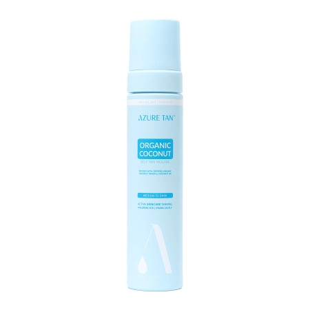 Azure Tan - Spumă autobronzantă pentru corp cu cocos organic – Medium to Dark – 200 ml