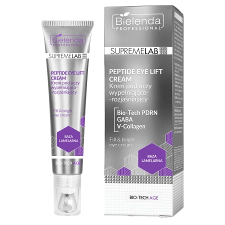 Bielenda Professional - Supremelab - Bio-Tech Age - Peptide Eye Lift Cream - Cremă pentru conturul ochilor cu efect de umplere și iluminare - 15ml