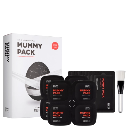 ZOMBIE BEAUTY by SKIN1004 Mummy Pack & Activator Kit - Set de măști de față antirid și de lifting - 8 buc 2g/35ml