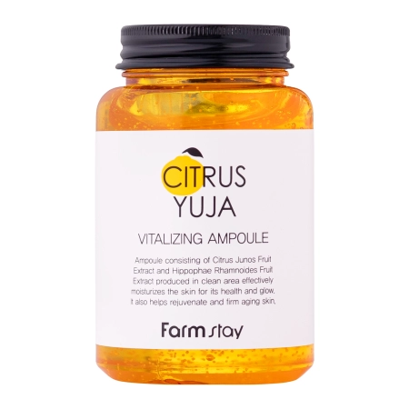 Farmstay - Citrus Yuja Vitalizing Ampoule - Fiolă revitalizantă cu Yuja citrică – 250 ml