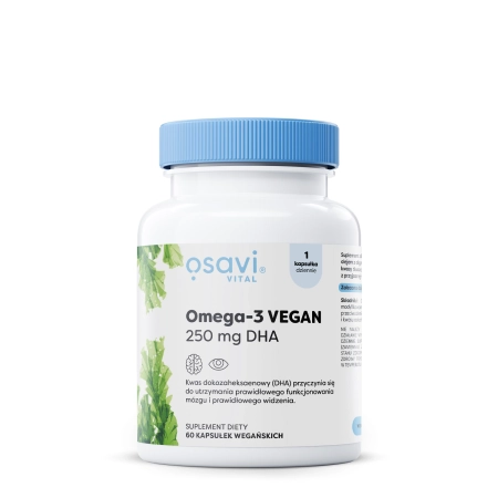 Osavi - Omega-3 Vegan (Vital) 250mg DHA - 60 capsule moi 