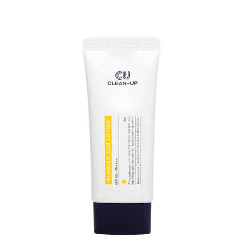 CUSKIN - Clean Up Blemish Sun Lotion SPF50+/PA++++ - Cremă de protecție solară pentru față - 60ml