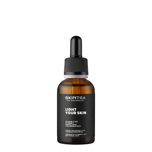 SkinTra - Light Your Skin - Ser cu vitamina C 20% și acid ferulic - 30ml