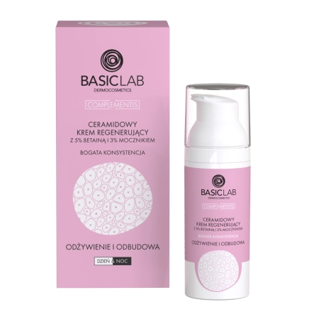 BasicLab - Complementis - Cremă regenerantă bogată în ceramide cu betaină și uree - 50ml