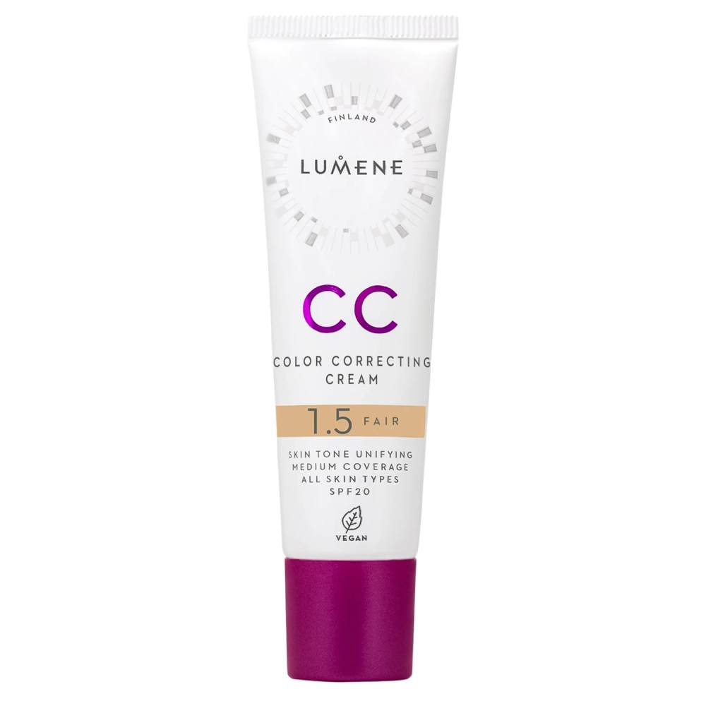 Lumene - CC Color Correcting Cream SPF 20 - Fond de ten CC corector - 1,5 Fair - 30 ml