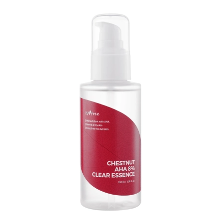Isntree - Chestnut AHA 8% Clear Essence  - Esență facială cu acid lactic și glicolic - 100ml