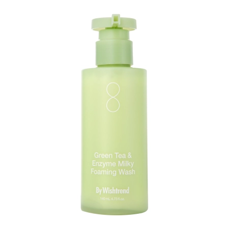 By Wishtrend – Green Tea & Enzyme Milky Foaming Wash – Spumă de curățare pentru față – 140 ml