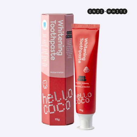 hello coco - Enzi White - Whitening Toothpaste - Pastă de dinți albitoare - Watermelon - 75g