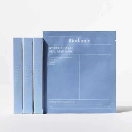 Biodance - Hydro Cera-nol Real Deep Mask Set - Set mască de față hidratantă cu colagen - 4pcs/34g