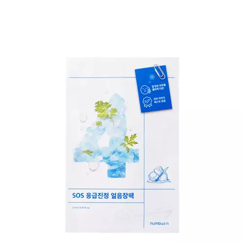 Numbuzin - No.4 - Icy Soothing Sheet Mask - Mască răcoritoare - 27ml