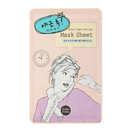 Holika Holika – After Mask Sheet – After Working Overtime – Mască în șervețel relaxantă și hidratantă – 30 g