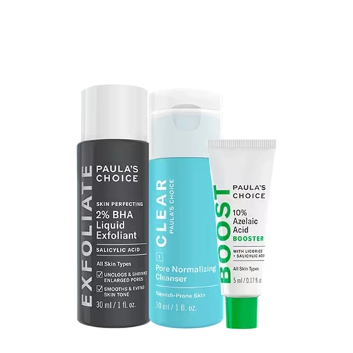 Paula's Choice – The Breakout-Fighting Kit – Set pentru combaterea coșurilor și punctelor negre – 5ml + 30ml + 30ml