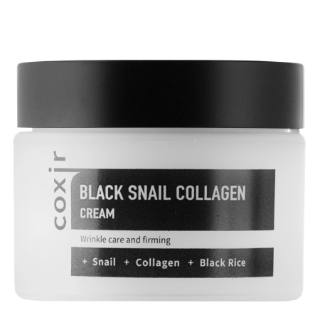 Coxir - Black Snail Collagen Cream - Cremă de față antirid cu mucus de melc - 50ml