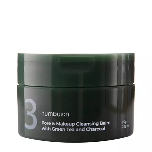 Numbuzin - Pore&Makeup Cleansing Balm With Green Tea And Charcoal - Loțiune de curățare a feței - 85g