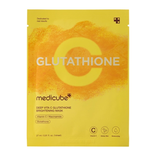 Medicube - Deep Vita C Glutathione Mask - Masca iluminatoare pentru față în folie - 1 buc / 27 ml