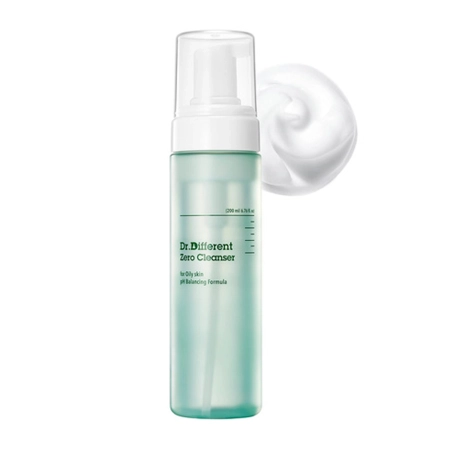 Dr.Different – Zero Cleanser for Oily Skin – Spumă de curățare hipoalergenică pentru față – 200 ml